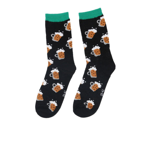 Herren Socken 3er-Pack – Bequeme Bier-Motiv Socken in Größe 39-42