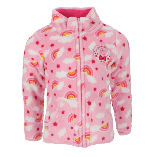 Peppa Pig Fleecejacke Pullover mit Reißverschluss für Kinder