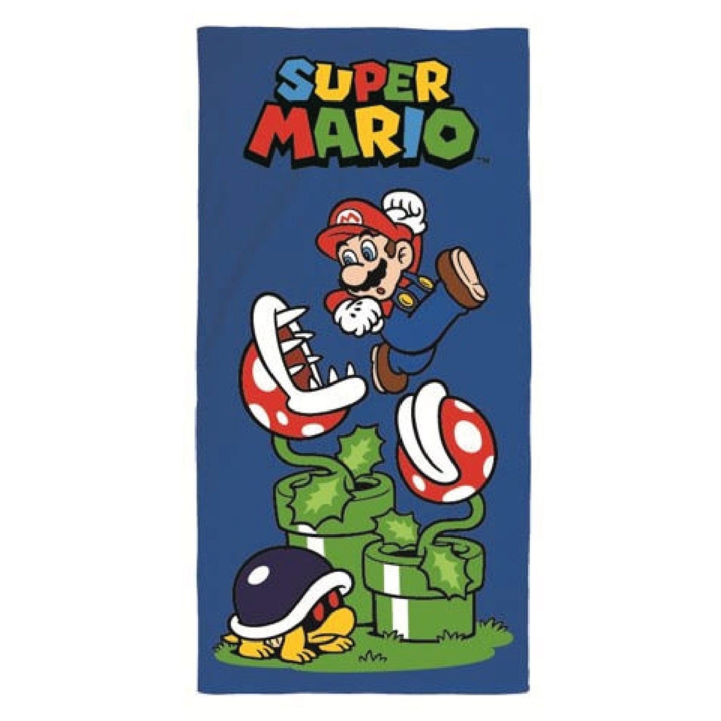 Super Mario Kinder Strandhandtuch – Flauschiges & schnelltrocknendes Mikrofaser-Badetuch 140x70 cm