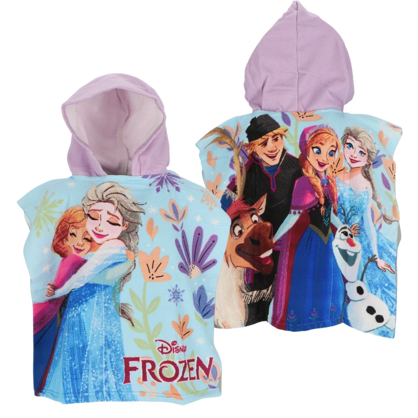 Frozen Mikrofaser Poncho für Kinder – 100x55 cm OneSize