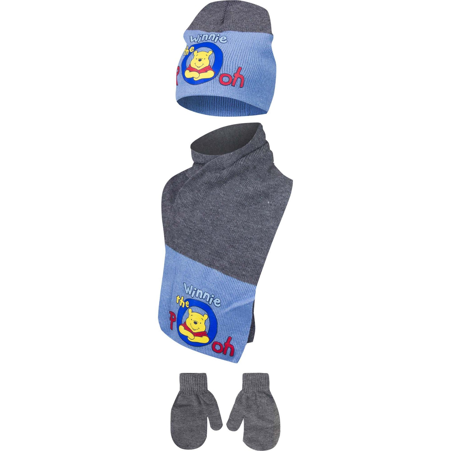 Winnie Puuh Baby-Winterset – Mütze, Schal & Handschuhe