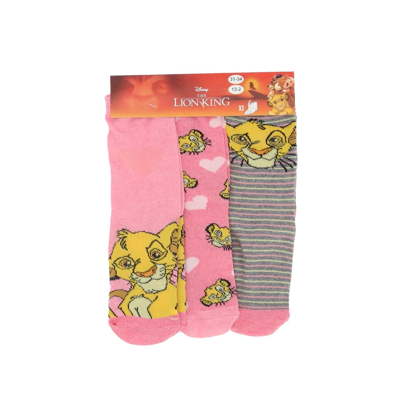 Der König der Löwen socken im 3er pack für Kinder