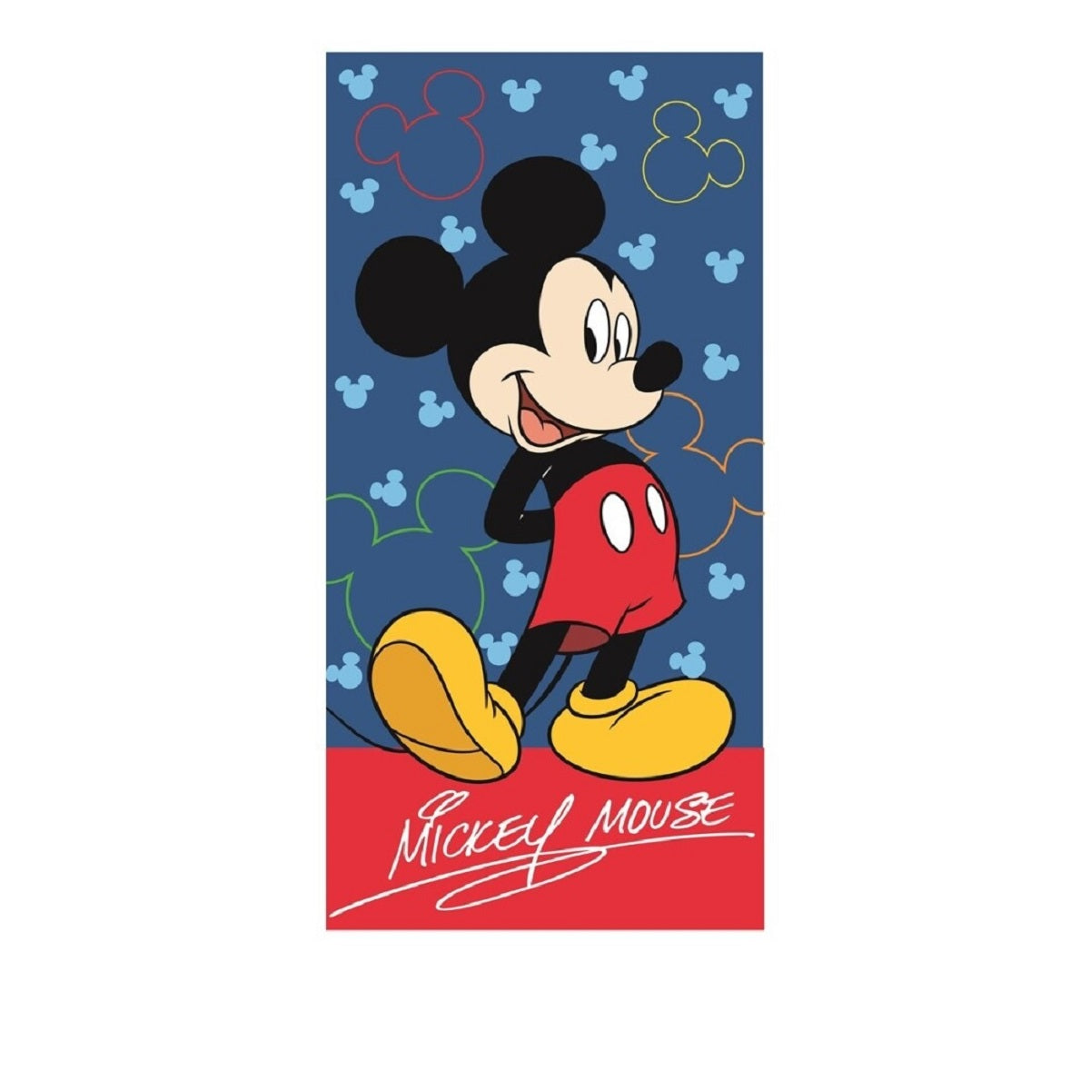 Disney Mickey Mouse Kinder Badehandtuch – Weiches & saugstarkes Strandtuch 70x140 cm