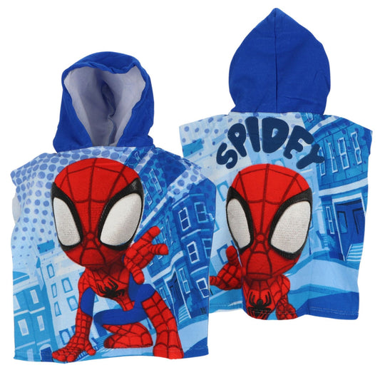 Spiderman Mikrofaser Poncho für Kinder 100x55 cm