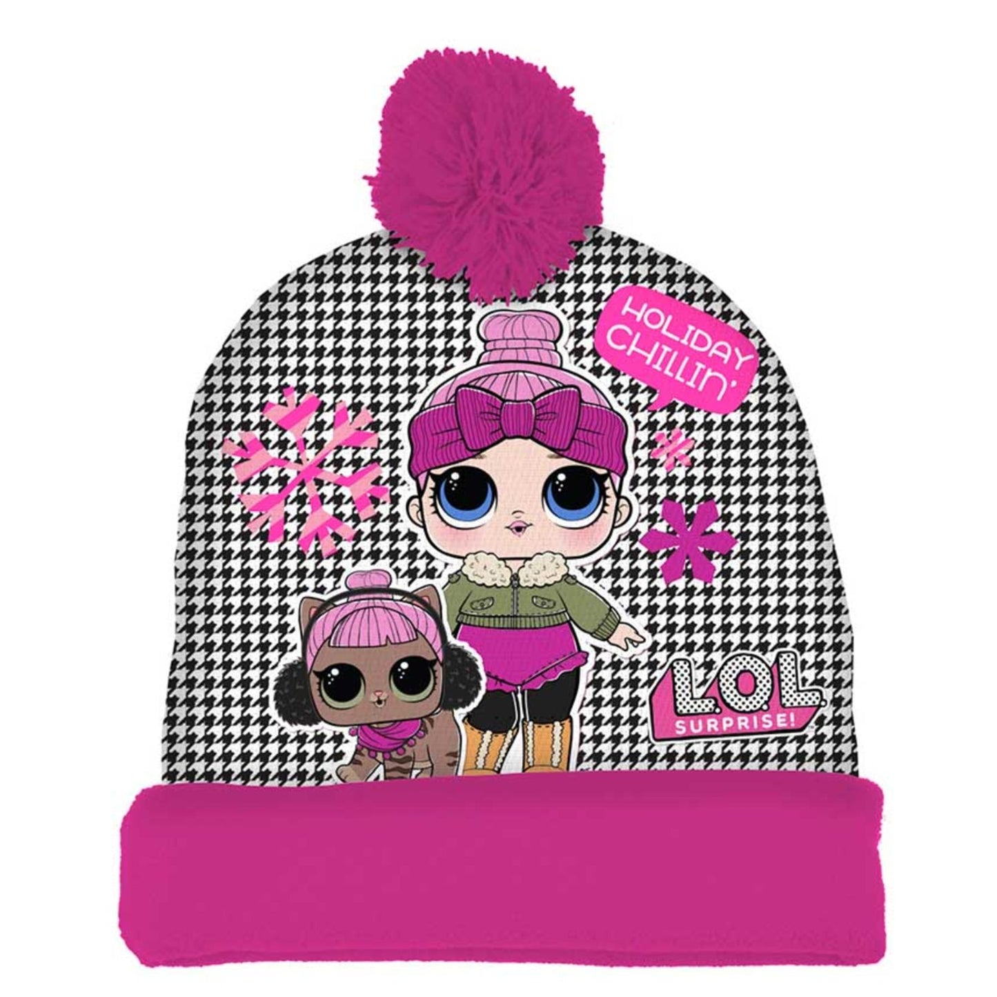 LOL Surprise Mütze mit Bommel – Warme Wintermütze für Mädchen