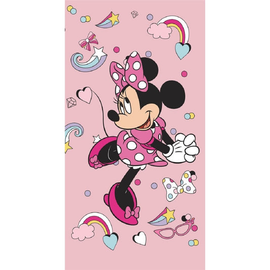 Disney Minnie Mouse Weiches Strandtuch – Saugstarkes Badehandtuch 70x140 cm