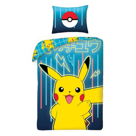 Pokémon Bettwäsche für Kinder Bettbezug 140x200 cm + Kissenbezug 60x70 cm