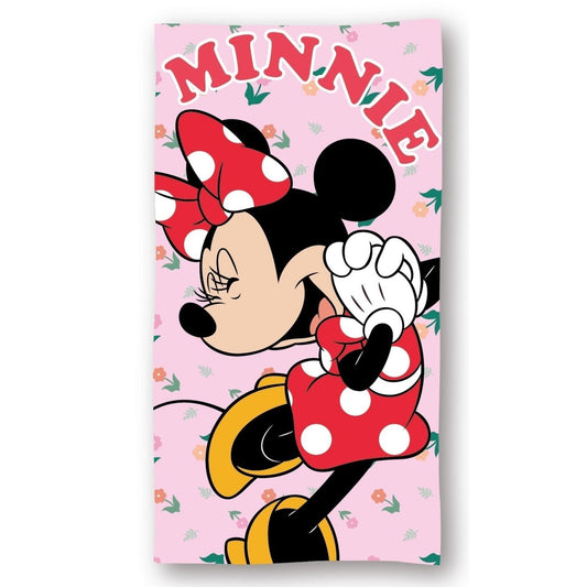 Disney Minnie Mouse Kinder Strandhandtuch – Flauschiges & schnelltrocknendes Mikrofaser-Badetuch 140x70 cm