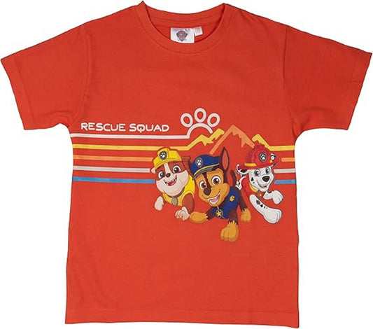 Paw Patrol T-Shirt für Jungen – Kurzarmshirt Oberteil mit coolem Design für Kinder