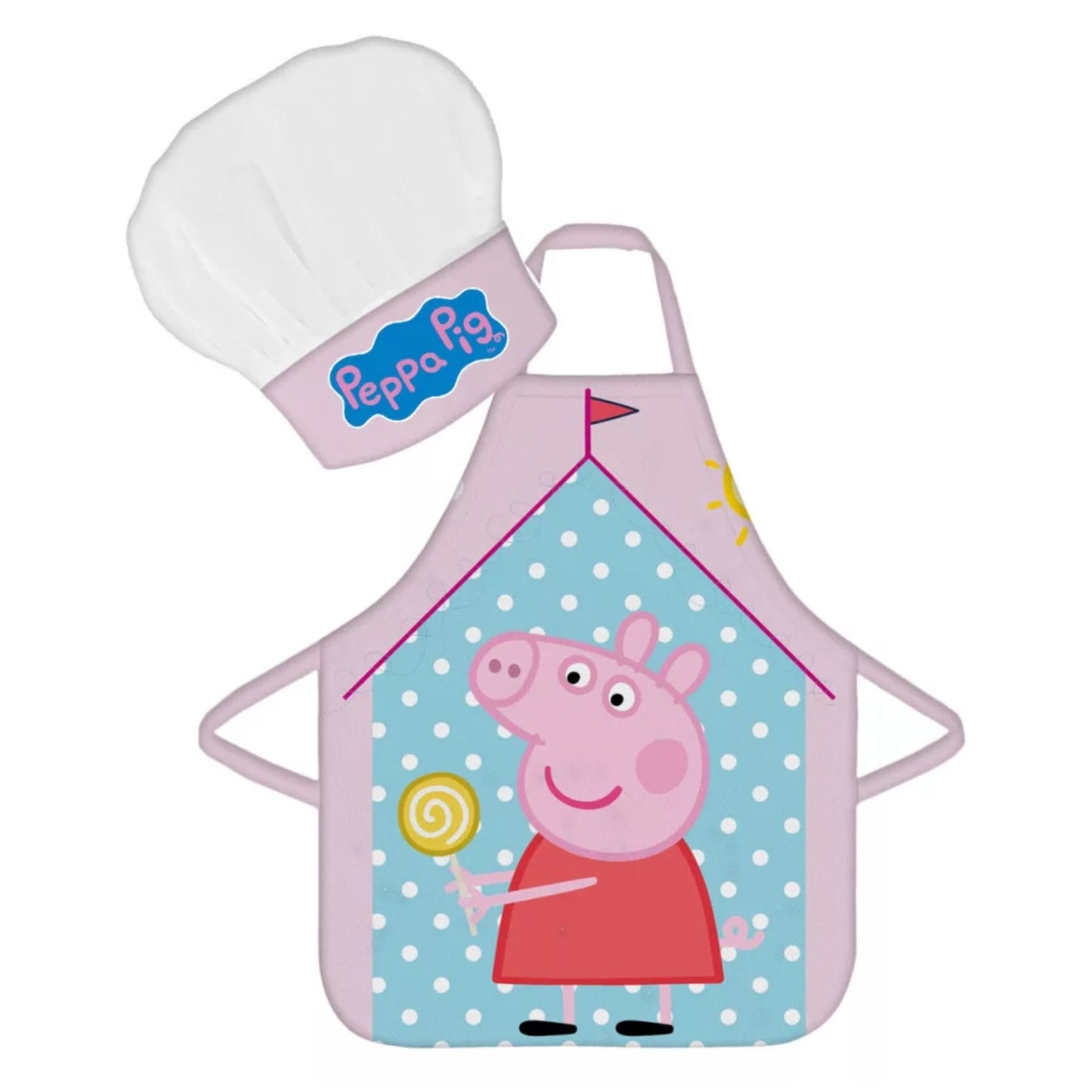 Peppa Pig Küchenset – Schürze und Mütze für kleine Köche
