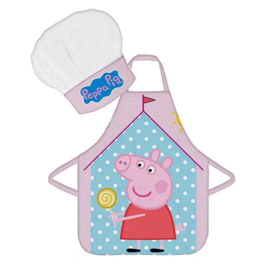 Peppa Pig Küchenset – Schürze und Mütze für kleine Köche