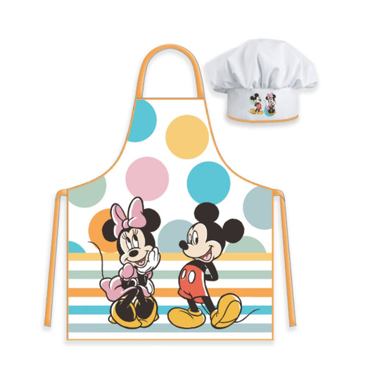 Disney Mickey Mouse Küchenset – Schürze und Mütze für kleine Köche