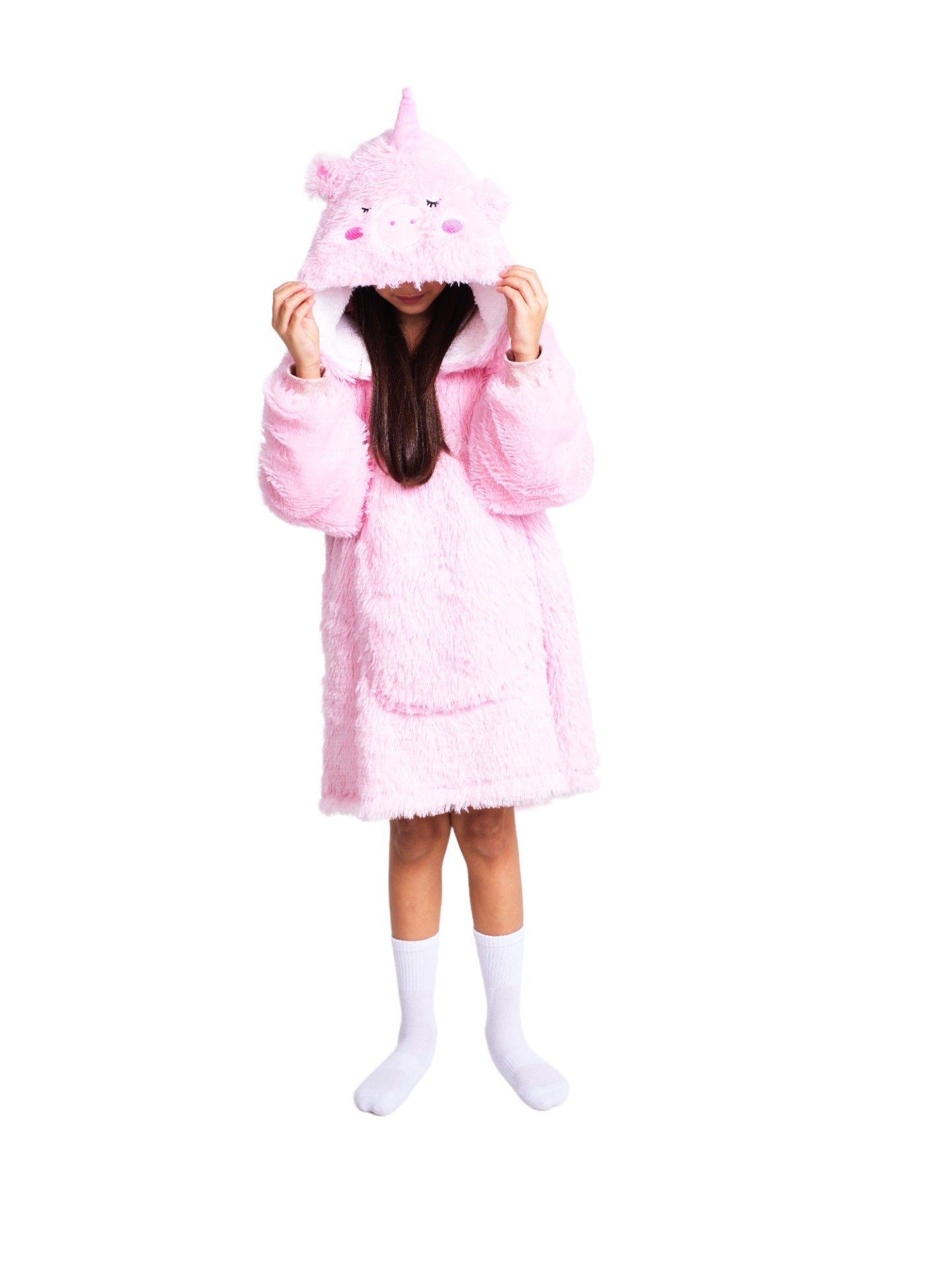 Noxxiez Kuschelige Hoodie-Decke für Kinder