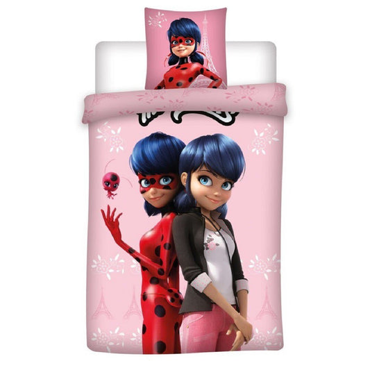 Miraculous Ladybug Kinderbettwäsche Set – 140x200 cm Bettbezug & 63x63 cm Kissenbezug