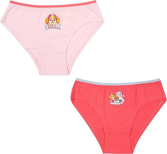 PAW Patrol Slip für Kinder 2er Pack – Komfortable Mädchenunterhose aus Baumwolle