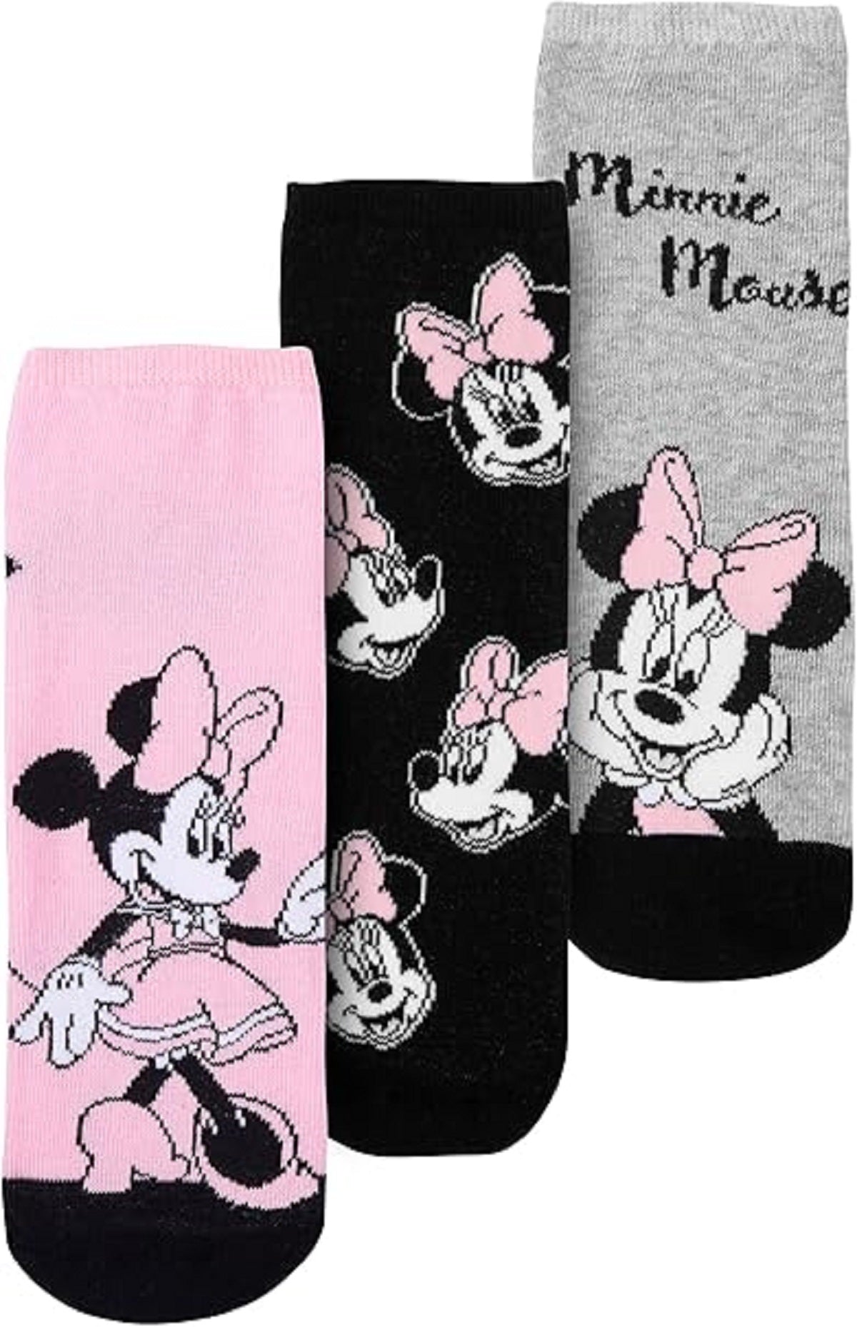 Disney Minnie Mouse Sneaker Socken für Damen 3er Pack – Komfort und Stil