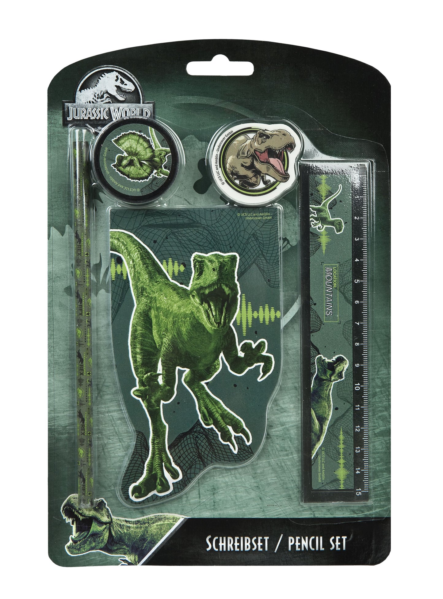Jurassic World Schreibset – 5-teiliges Set für kreative Kinder