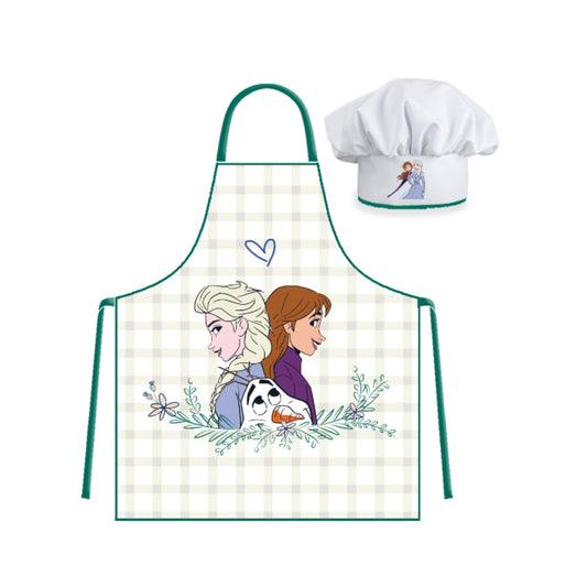 Disney Frozen Küchenschürze mit Mütze für Kinder – Schutz beim Kochen und Basteln