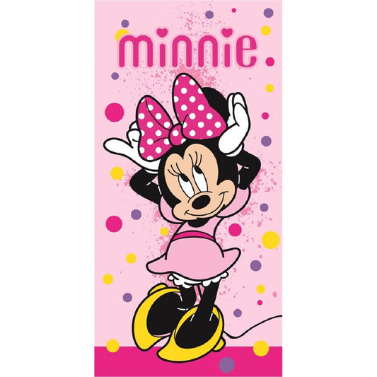 Disney Minnie Mouse Weiches Strandtuch – Saugstarkes Badehandtuch 70x140 cm