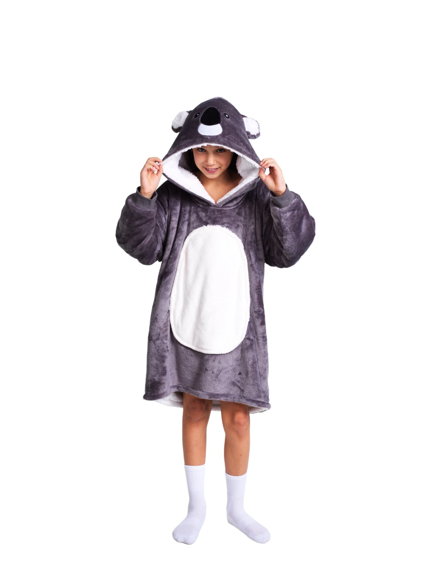 Noxxiez Kuschelige Hoodie-Decke für Kinder