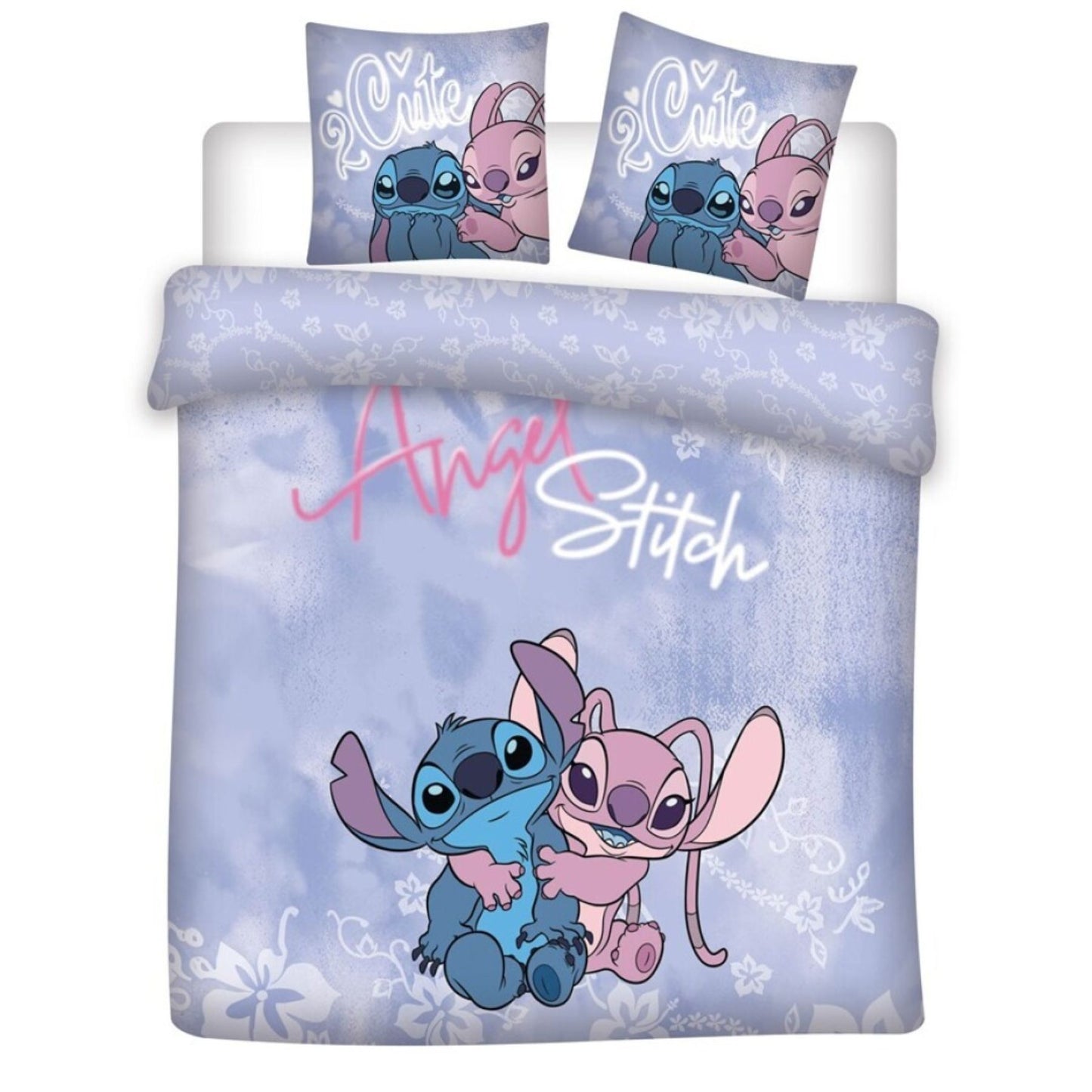 Lilo & Stitch Bettwäsche-Set – 240x220 cm Bettbezug & 65x65 cm Kissenbezug
