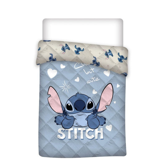 Disney Lilo & Stitch Wohndecke 200x140 cm – Weiche Steppdecke für Kinder