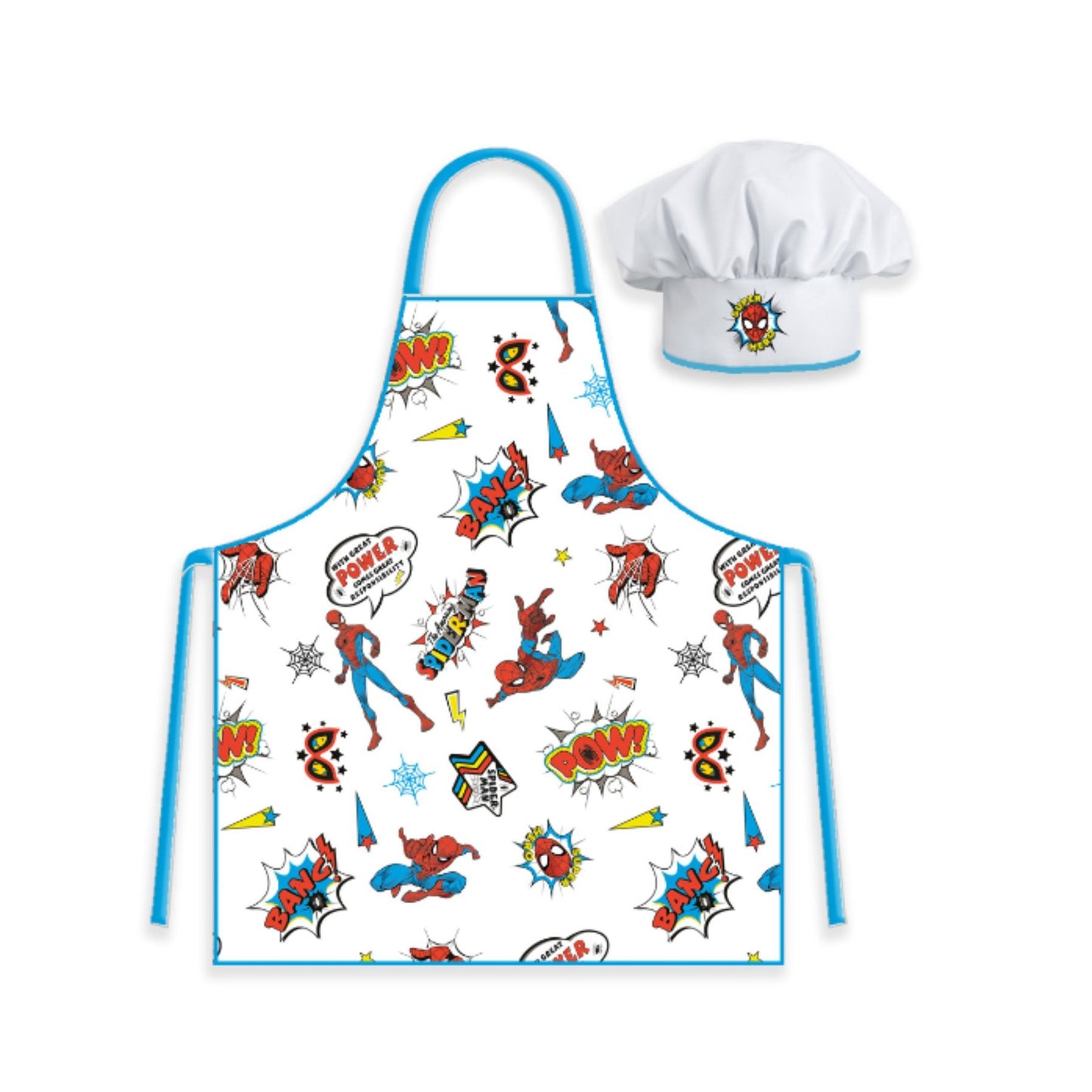 Spiderman Küchenset für Kinder – Schürze und Mütze für kreatives Kochen