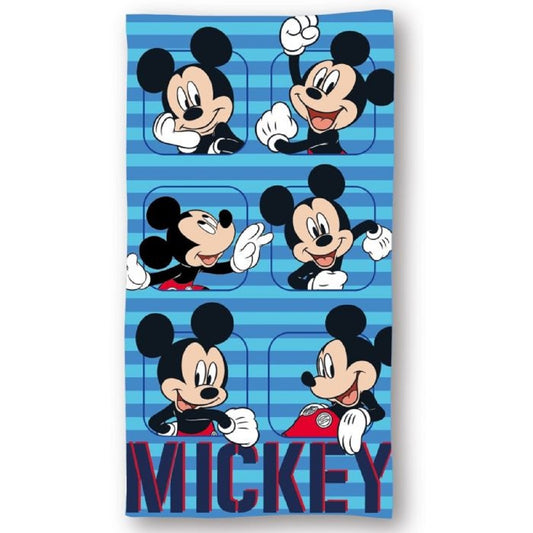 Disney Mickey Mouse Kinder Strandhandtuch – Weiches & saugstarkes Mikrofaser-Badetuch 140x70 cm