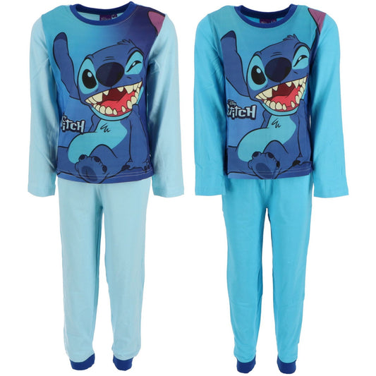 Lilo & Stitch Pyjama aus  Baumwolle – Bequemer Schlafanzug und Nachtwäsche für Kinder