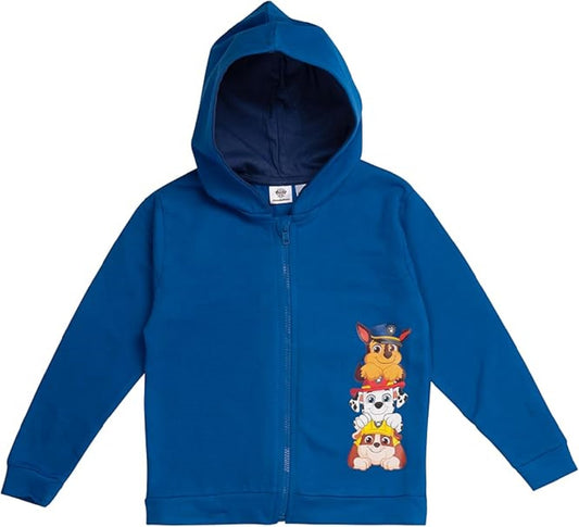Paw Patrol Sweatjacke für Jungen – Kapuzenpullover mit Reißverschluss Hoodie für Kinder