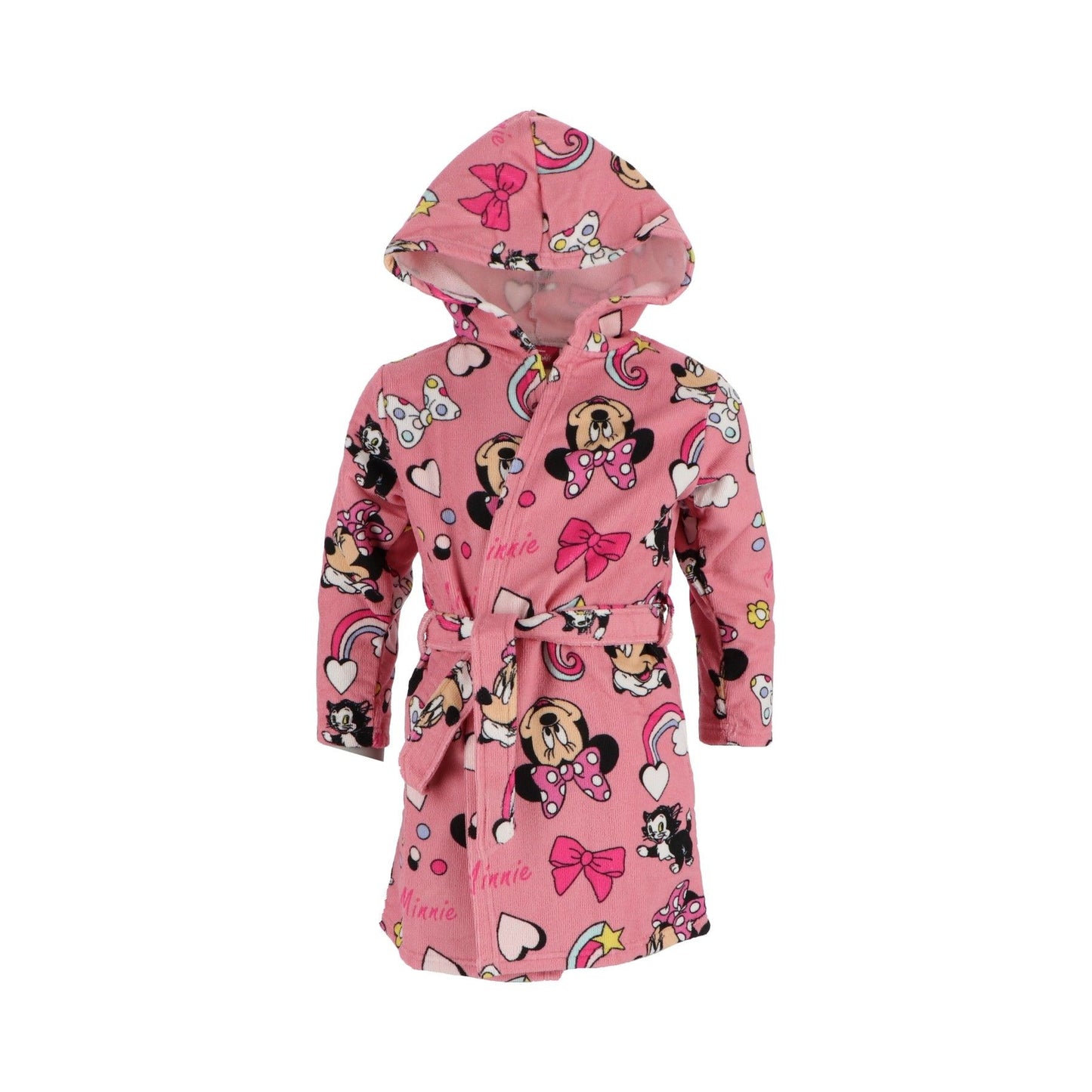Disney Minnie Mouse Kinder Bademantel – Weicher Morgenmantel