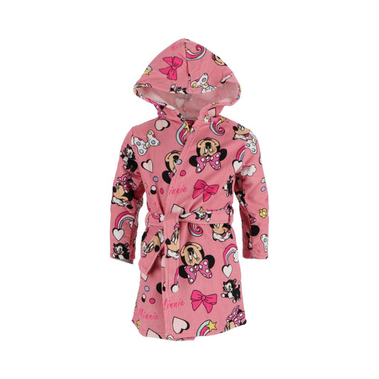Disney Minnie Mouse Kinder Bademantel – Weicher Morgenmantel