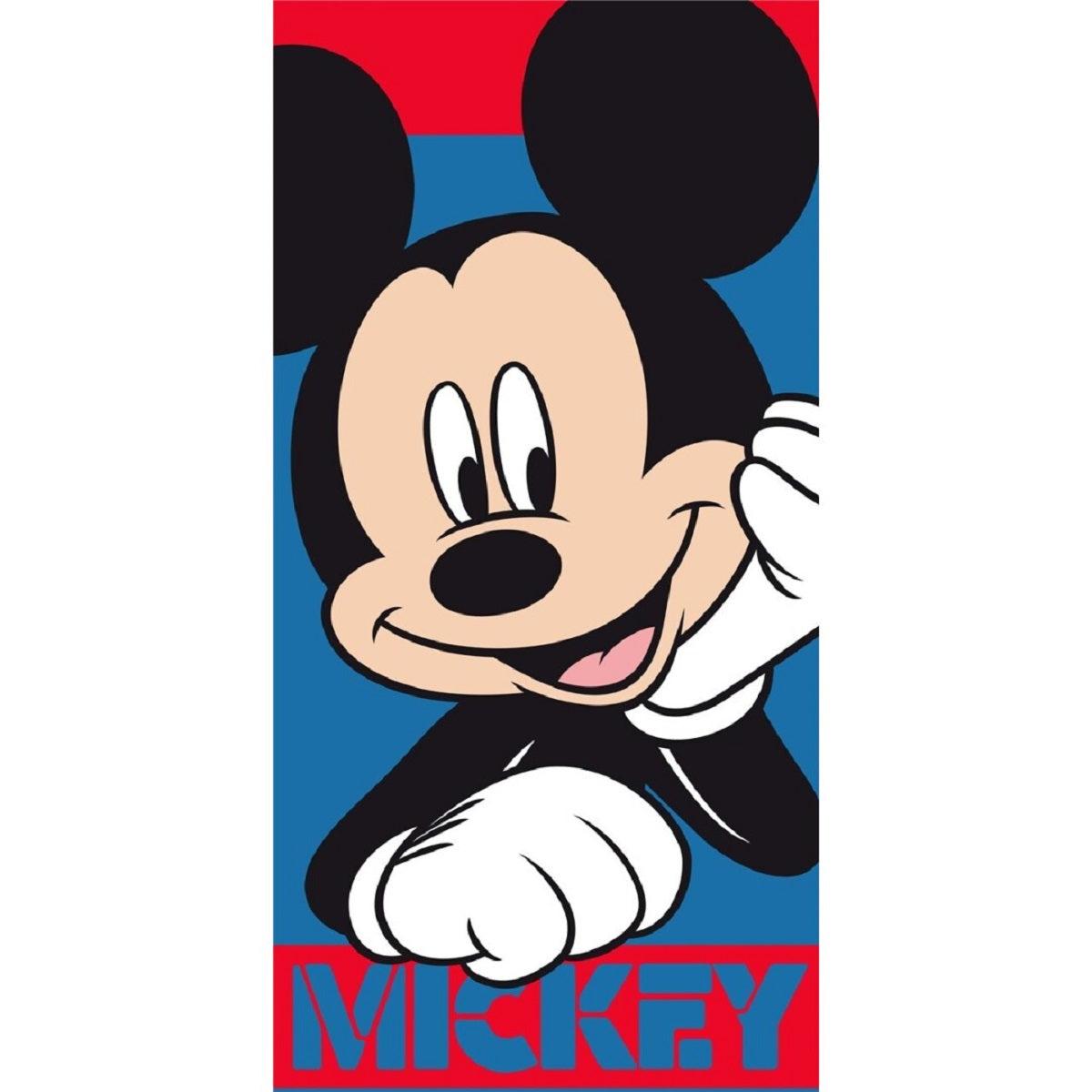Disney Mickey Mouse Kinder Badehandtuch – Weiches & saugstarkes Strandtuch 70x140 cm