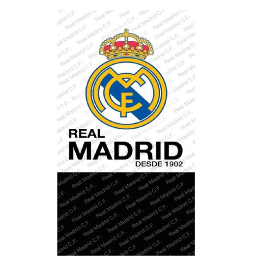 Real Madrid Badehandtuch – Weiches & saugstarkes Mikrofaser-Strandtuch 140x70 cm