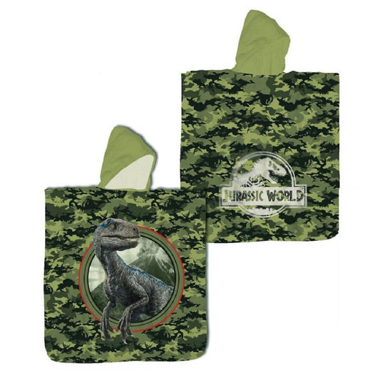 Jurassic World Kinder Poncho – 100 % Baumwolle, 60x120 cm