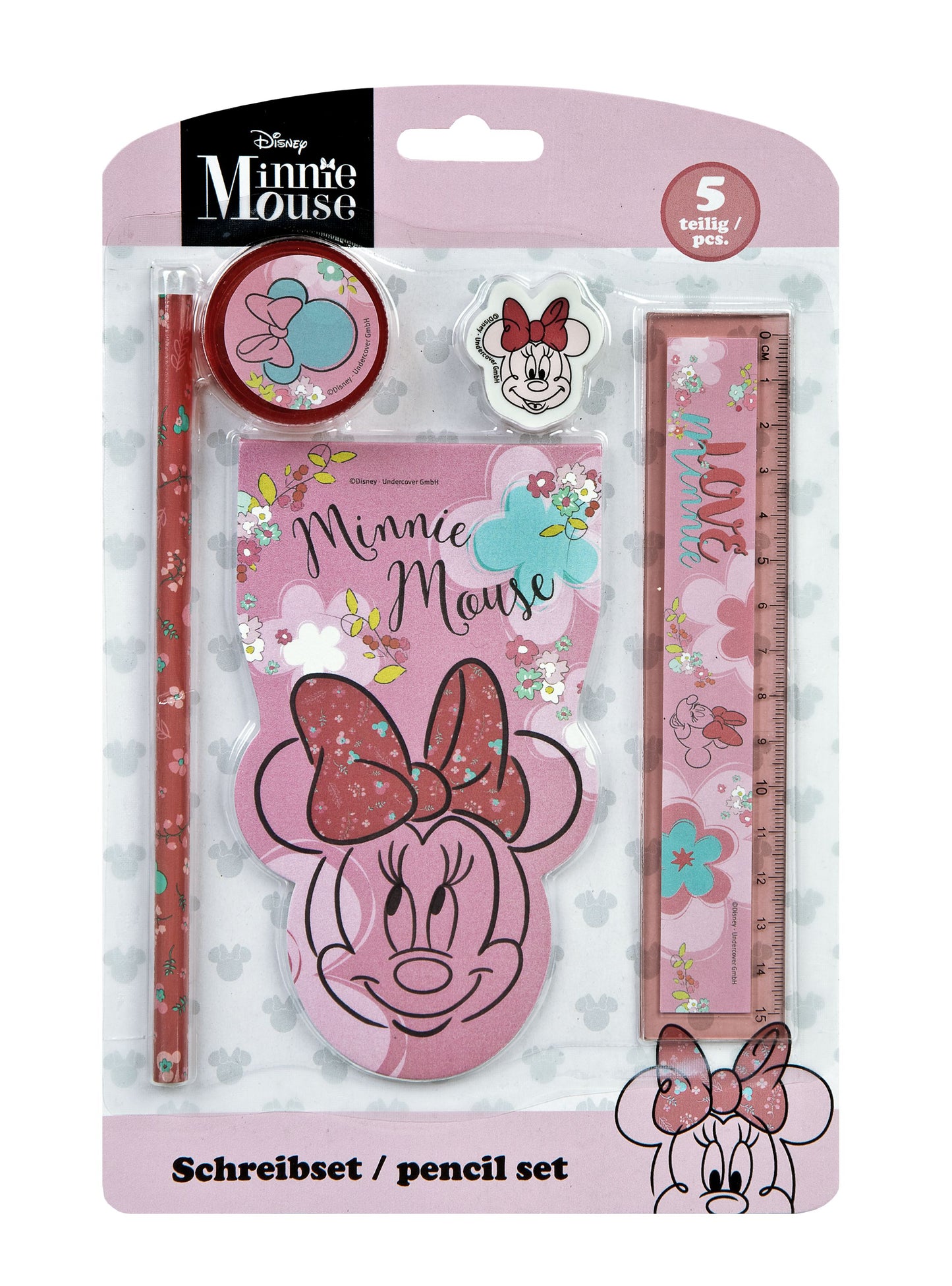 Disney Minnie Mouse Schreibset – Kreativer 5-teiliger Spaß für Kinder