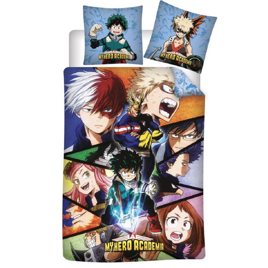 My Hero Academia Kinderbettwäsche Set – 140x200 cm Bettbezug & 63x63 cm Kissenbezug