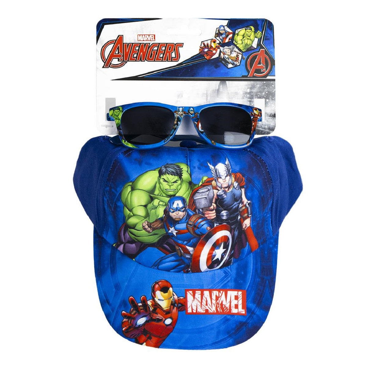 Marvel Avengers Cap & Sonnenbrille – Perfektes Set für Kinder