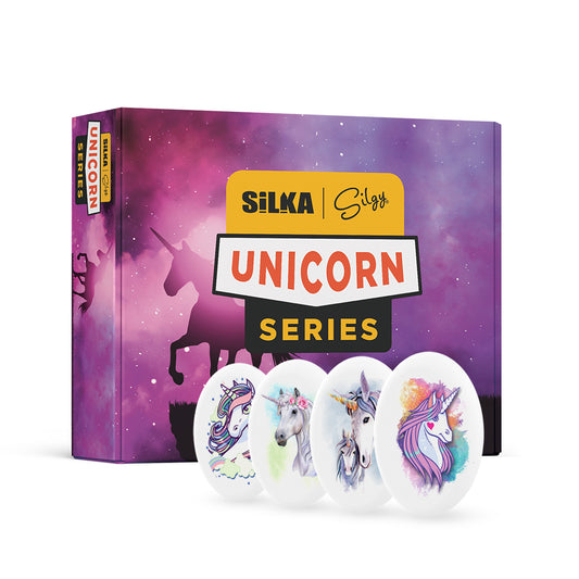 Silka 36 Stück Unicorn Radiergummis | Radierer für Kinder und Erwachsene | Geburtstag Gast-Geschenk Kindergeburtstag Geschenktüte Belohnung Set EN71