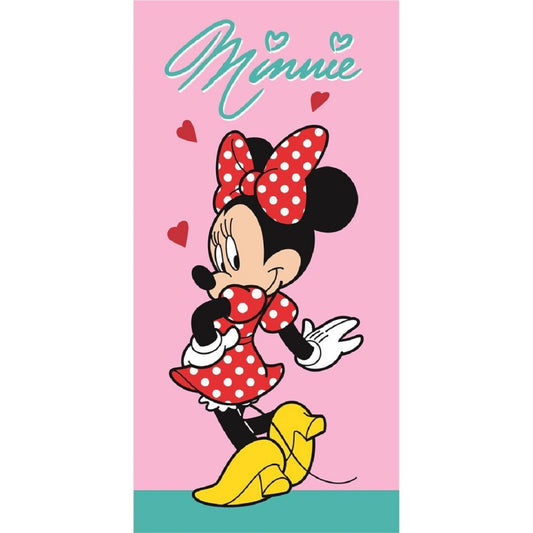 Disney Minnie Mouse Badehandtuch – Hautfreundliches & strapazierfähiges Handtuch 70x140 cm