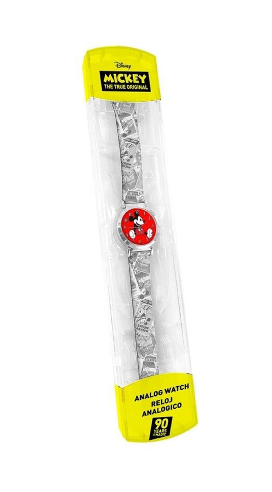 Disney Mickey Mouse Armbanduhr Uhr mit fröhlichem Mickey Mouse Motiv