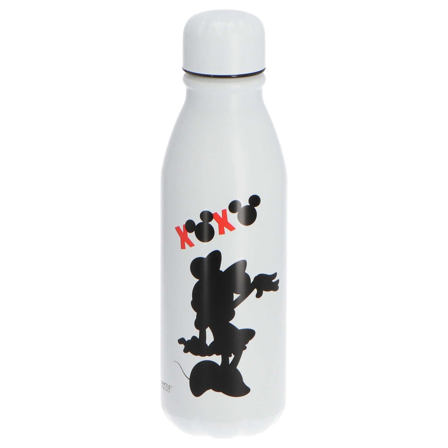 Minnie Mouse Trinkflasche Behälter für Getränke aus Aluminium 600 ml Volumen in Weiß
