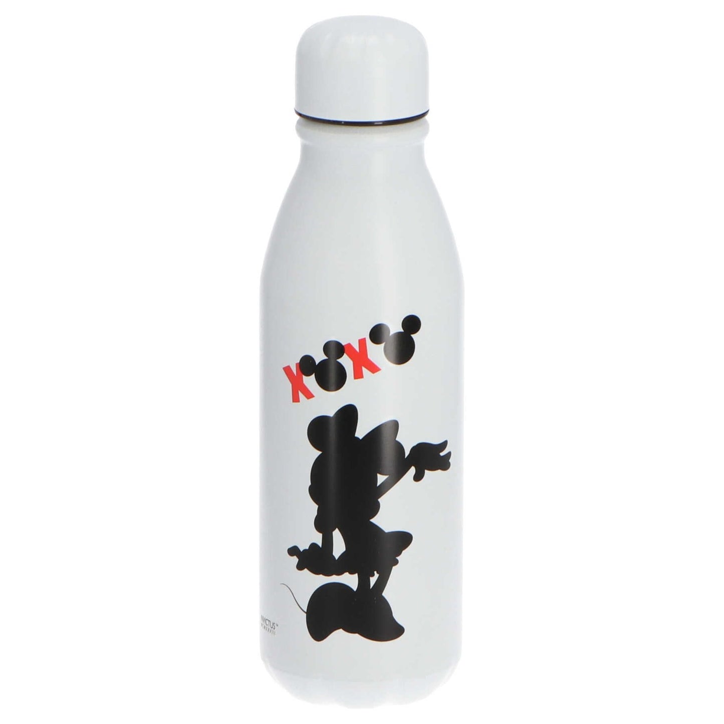 Minnie Mouse Trinkflasche Behälter für Getränke aus Aluminium 600 ml Volumen in Weiß