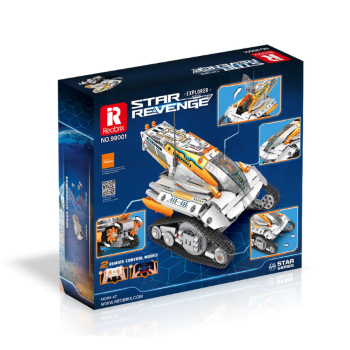 Reobrix 99001 Star Fahrzeug Klemmbaustein Modell mit RC 700 Teile ab 14