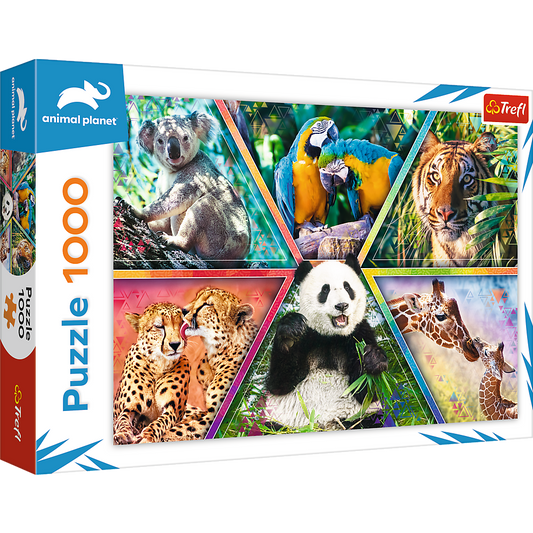 1000 Teile Puzzle Animal Kingdom Lebendige Tiermotive für Puzzler