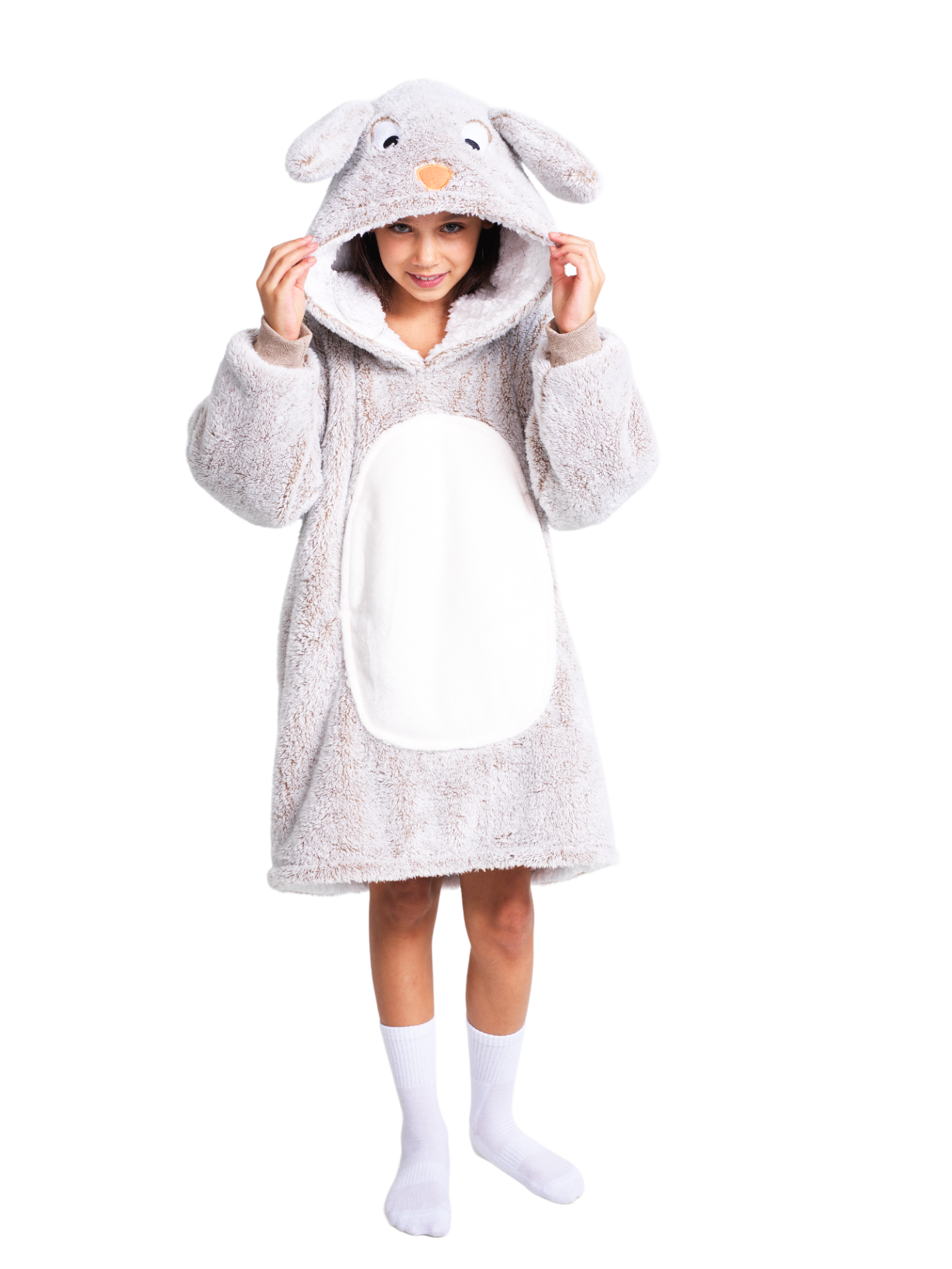 Noxxiez Kuschelige Hoodie-Decke für Kinder