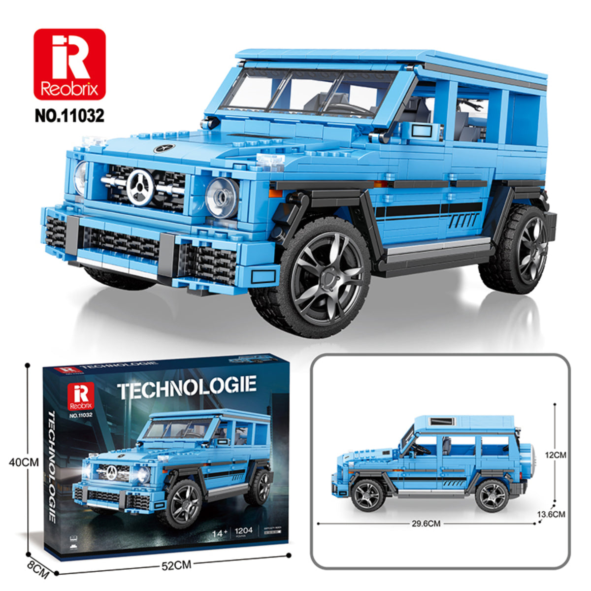 Reobrix 11032 Geländewagen Klemmbaustein SUV 1324 Teile ab 14
