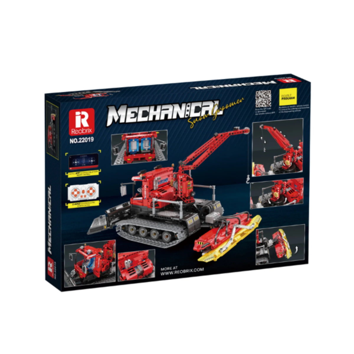 Reobrix 22019 Pistenraupe Klemmbaustein Schneefahrzeug RC 1100 Teile ab 14
