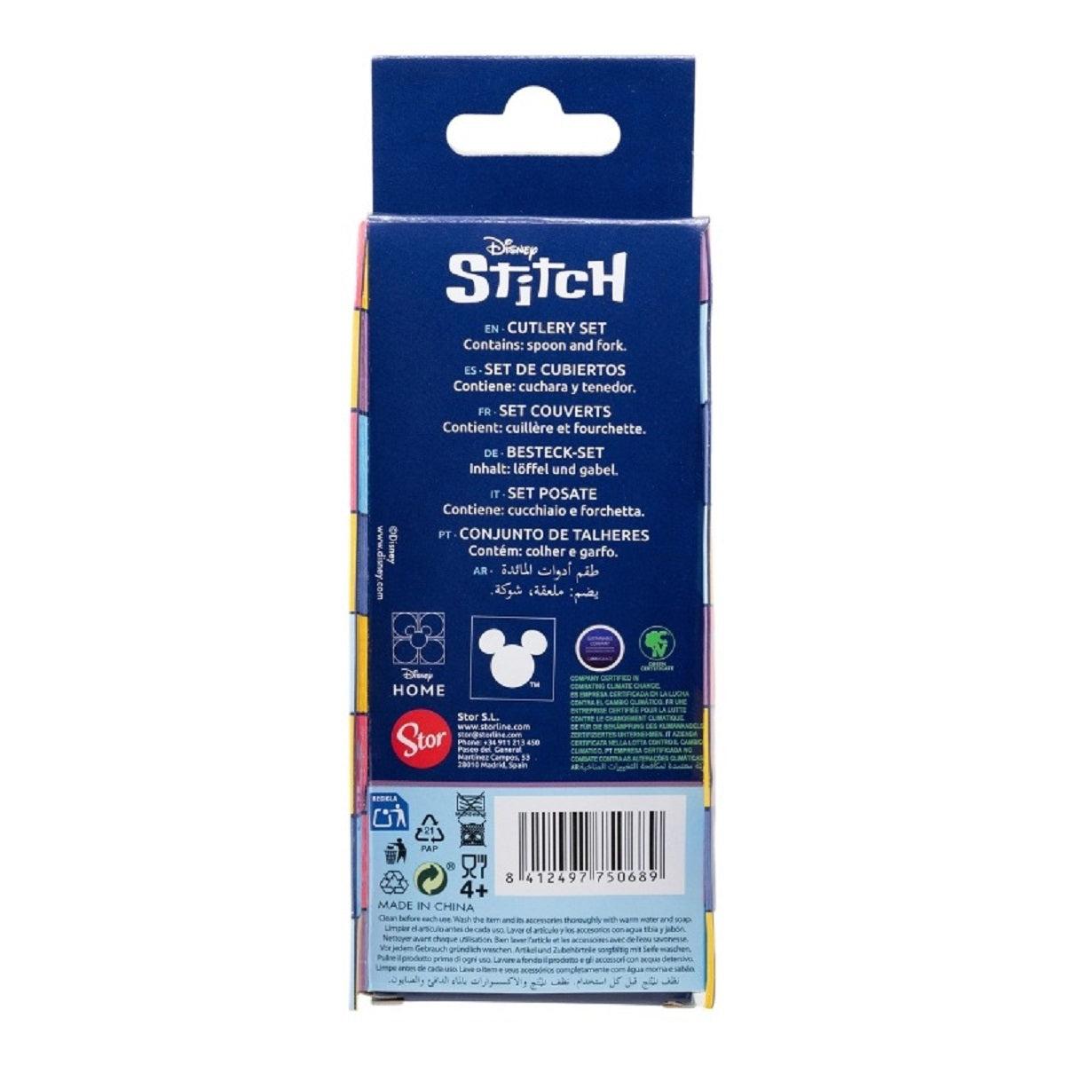 Lilo & Stitch Kinderbesteck Set 2-teilig – Löffel & Gabel mit Motivgriffen