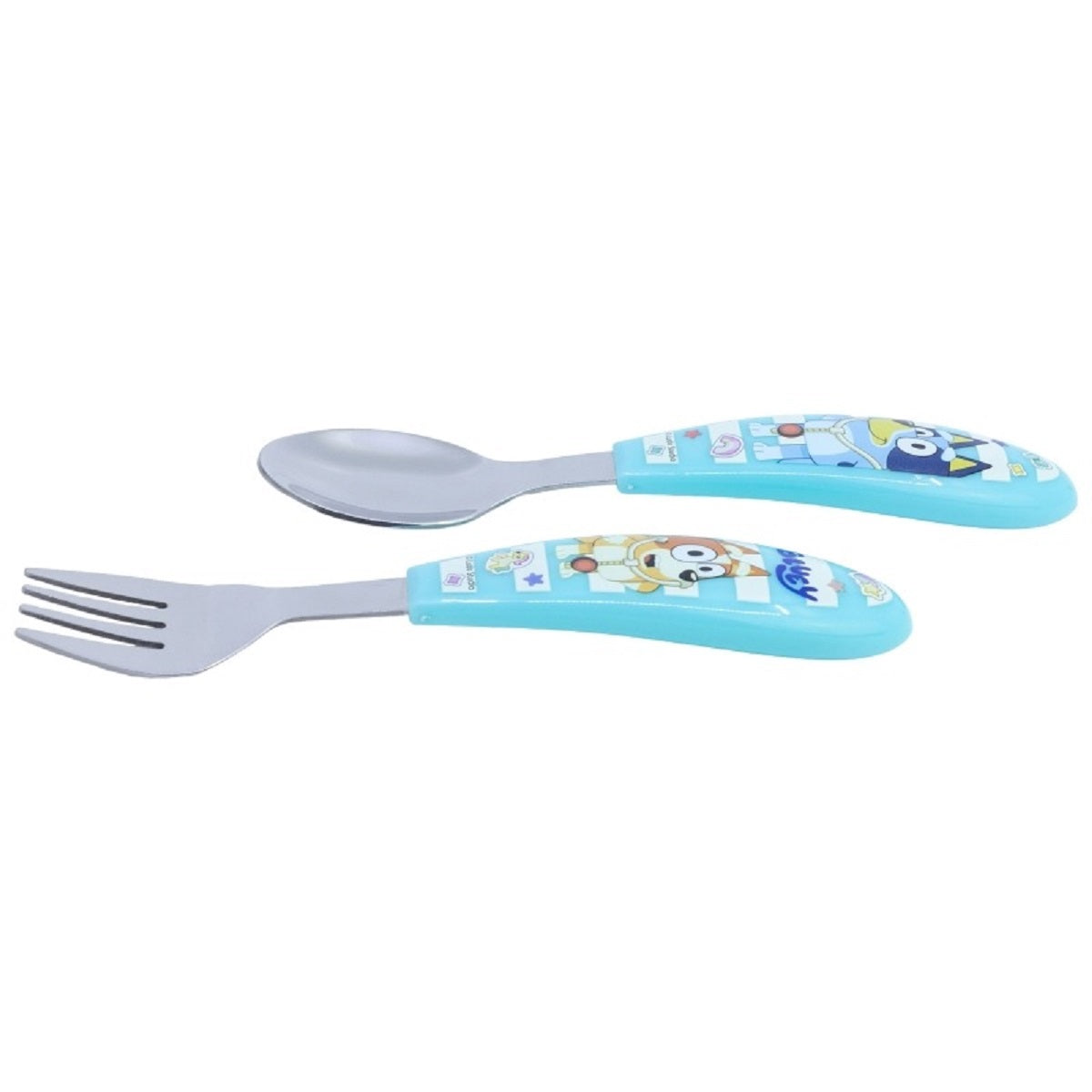 Bluey Kinderbesteck Set 2-teilig – Löffel & Gabel mit Motivgriffen